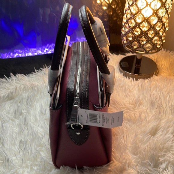 ❤️COACH Mini Darcie Carryall Satchel Crossbody ~ Silver/Light Raspberry Multi - Picture 5 of 16